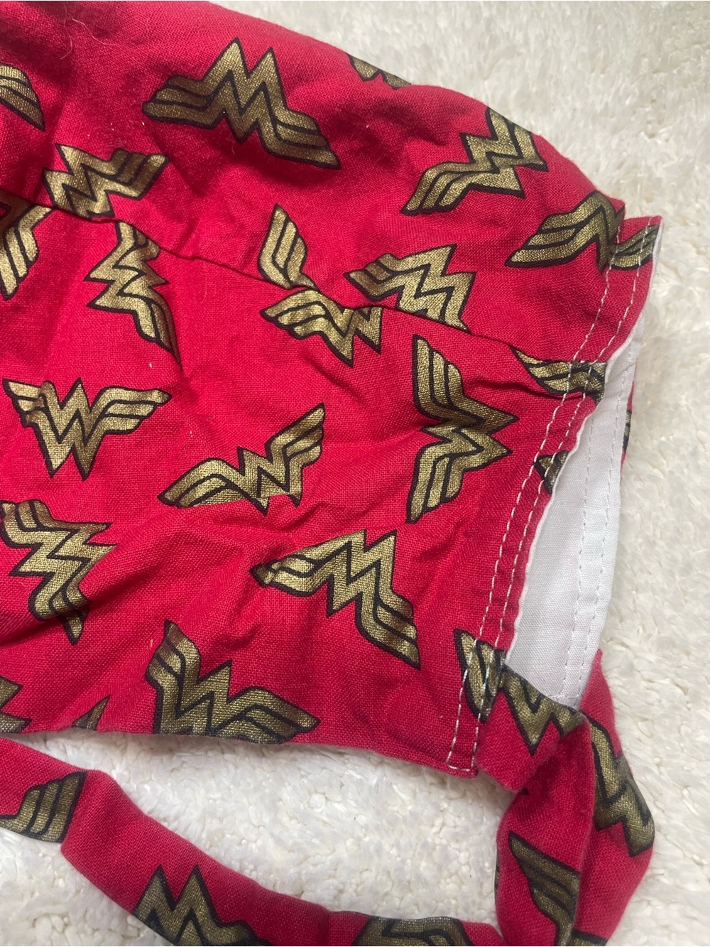 Wonder Woman Scrub Cap Unisex Elastic Back DC Comics | Like New